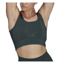 ADIDAS Powerimpact Training Medium-Support Shiny - Sport-BH - Damen