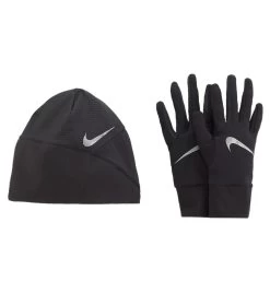 Nike Essential Running Set - Laufhandschuhe Und Laufmütze