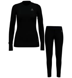 Odlo Set Long Merino 100% Warm - Komplet Funktionsunterwäsche - Damen