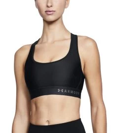 Under Armour Mid Crossback Bra - Sport-Bh - Damen